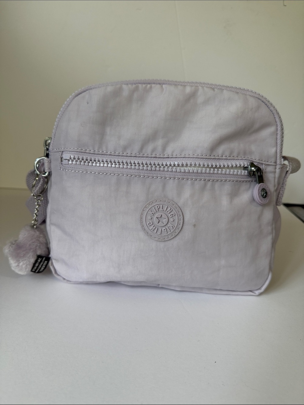 Kipling Keefe Light Lilac Crossbody Bag with Keychain